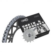 REBAJAS Kit cadenas AFAM #520 Tipo acero