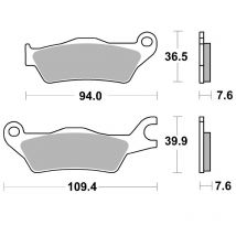 REBAJAS Pastillas de freno SBS 951HF Sinter Métal Fritté avant