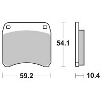 REBAJAS Pastillas de freno SBS 523HF Organique avant/arrière (selon modèle)