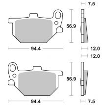 REBAJAS Pastillas de freno SBS 545HF Organique avant gauche/droit (selon modèle)