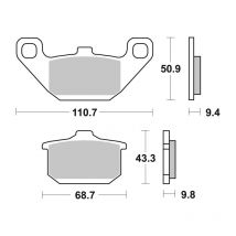 REBAJAS Pastillas de freno SBS 557HS Sinter Métal Fritté avant/arrière (selon modèle)