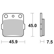 REBAJAS Pastillas de freno SBS 592SI delanteras/traseras de metal sinterizado tipo Racing (según modelo)