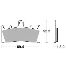 REBAJAS Pastillas de freno SBS 686HF Organique avant
