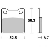 REBAJAS Pastillas de freno SBS 701LS Sinter Métal Fritté arrière