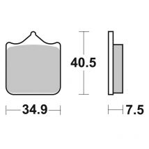 REBAJAS Pastillas de freno SBS 762HF Sinter Métal Fritté Avant