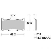 REBAJAS Pastillas de freno SBS 782HF Organique avant