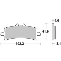 REBAJAS Pastillas de freno SBS Delanteras de metal sinterizado
