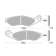 REBAJAS Pastillas de freno SBS 922H.HS Delantera de metal sinterizado