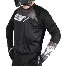 REBAJAS Camiseta de motocross Ovix DRIBBLER NEGRO/GRIS 2022