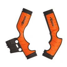 REBAJAS Protector chasis R-tech bimaterial negro/naranja