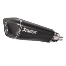 REBAJAS Silencioso Akrapovic Acero inoxidable negro con terminación de carbono