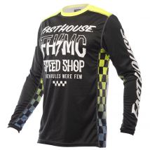 REBAJAS Camiseta de motocross FASTHOUSE GRINDHOUSE BRUTE NEGRO/HIGH VIZ 2022
