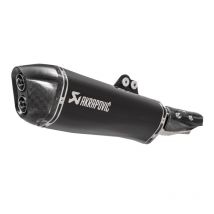 REBAJAS Silencioso Akrapovic Acero inoxidable negro con terminación de carbono