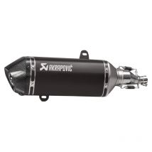 REBAJAS Silencioso Akrapovic Acero inoxidable negro con terminación de carbono