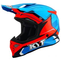 REBAJAS Casco de motocross KYT SKYHAWK - GLOWING - BLUE/ROJO 2023