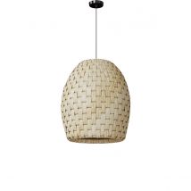 Abat-jour pour suspension en feuille de bananier D40 cm - Ketut - Rendez-Vous Déco