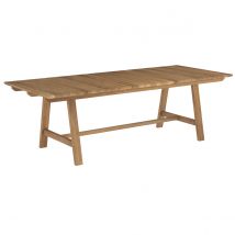 Table de jardin 240 cm en bois de teck massif - Budi