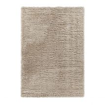 Tapis à poils longs taupe 120x170 cm - Grizzly