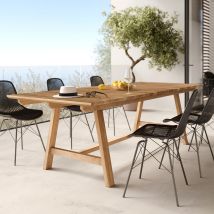 Mesa de jardín de 240 cm en madera de teca maciza - Budi