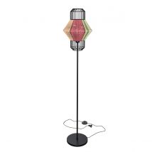 Lampadaire en métal et coton multicolore - Surma