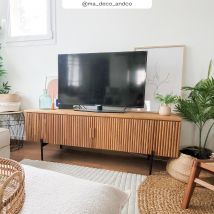 Meuble TV en bois de teck 160 cm - Gordes