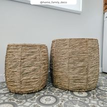 Lote de 2 cestas de fibra natural - Ezra