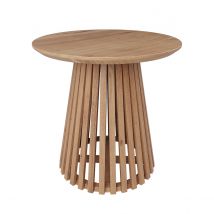 Table d'appoint ronde bois clair en bois d'acacia D50 cm - Képès