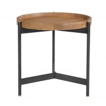 Table d'appoint ronde en bois D49 cm - Carter