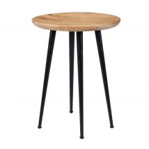 Taburete redondo de madera de acacia - Modasa