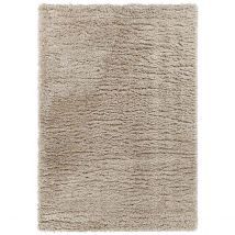 Tapis à poils longs taupe 160x230 cm - Grizzly