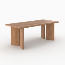 Table rectangulaire en bois d'orme 8 personnes - Albane