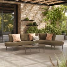Salon de jardin 4 personnes en métal et tissu - Salons de jardin / extérieur, Design graphique - Amaya, Rendez-Vous Déco