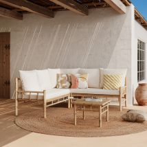Salon de jardin 5 personnes en bambou - Salons de jardin / extérieur, Maison bohème - Vadella, Rendez-Vous Déco