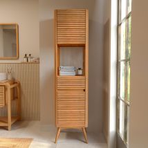 Colonne de salle de bain en bois de teck - Auguste - Rendez-Vous Déco