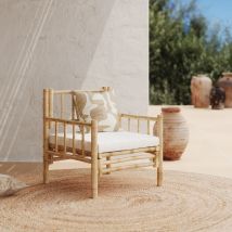 Sillón de jardín de bambú natural - Vadella