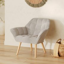 Sillón de tela gris claro - Simba