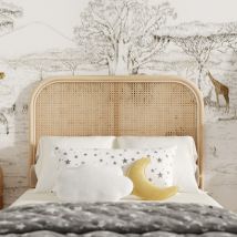 Cabecero de cama en ratán y rejilla 90 cm - Grace