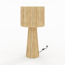 Grande lampe en feuille de palmier - Soléa