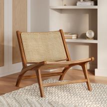 Sillón de teca y ratán natural - Kilka