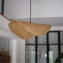 Lámpara de techo de material natural y metal D61 cm - Maho