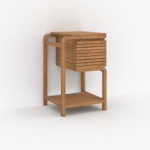 Mueble de baño de madera de teca 50 cm - Lucette