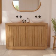 Mueble de baño de madera de teca 120 cm - Pernelle