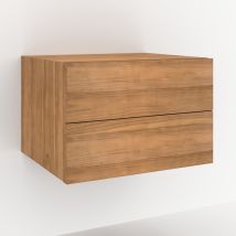 Mueble de baño suspendido de madera de teca 60 cm - Hera