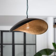 Suspension en métal noir et doré 74 cm - Pacha - Rendez-Vous Déco