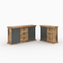 Pack de 2 aparadores de madera de mango - Tabuk