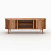Meuble TV en bois d'acacia 145 cm - Paola