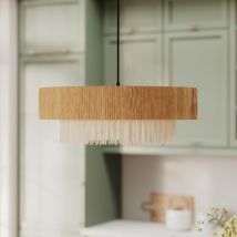 Suspension ronde en raphia 75 cm - Solara