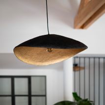 Suspension en papier et fil noir 71 cm - Milano - Rendez-Vous Déco