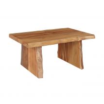 Mesa de centro rectangular de madera de teca reciclada - Suzy