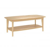 Table basse rectangulaire en bois clair - Sadi